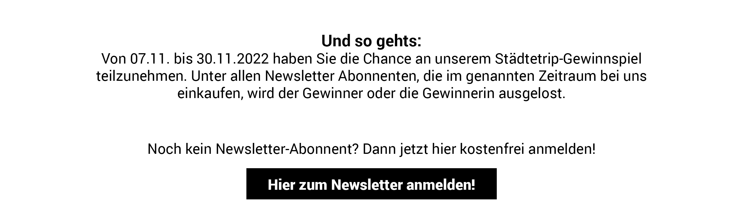 Jetzt zum Newsletter anmelden!