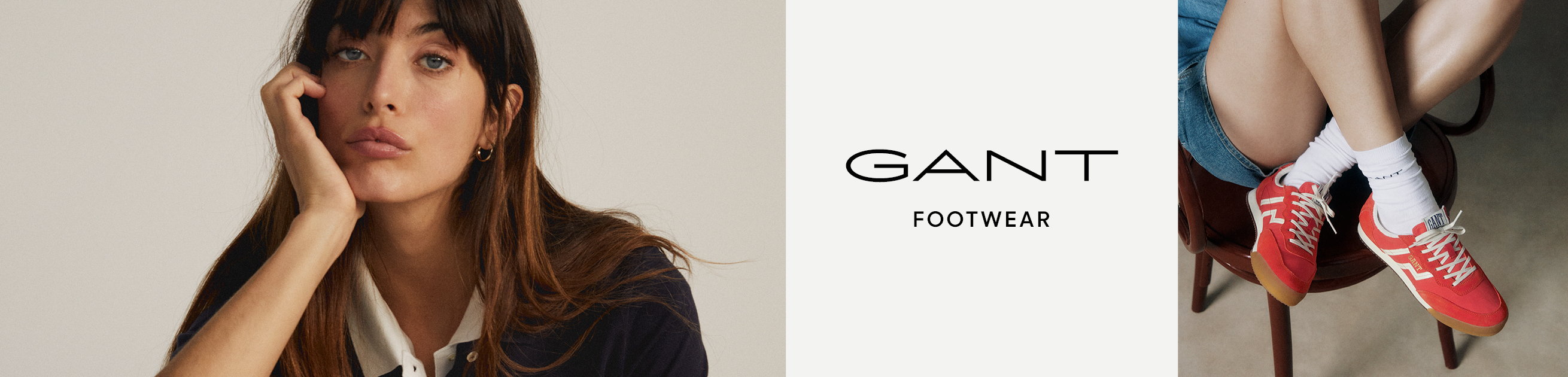 Eine Frau trägt Sneaker von Gant