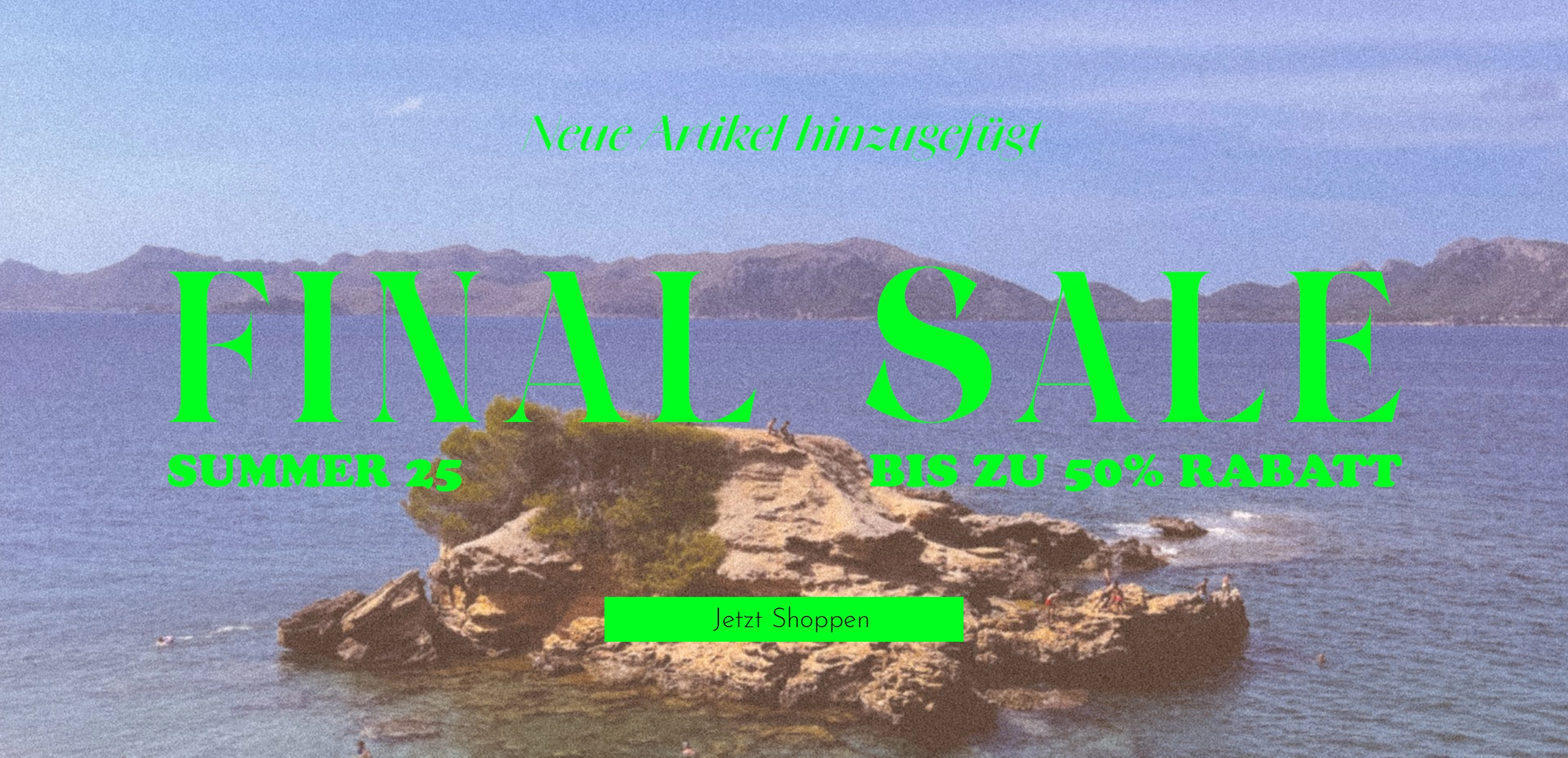 Summer Sale bis zu 50% Rabatt