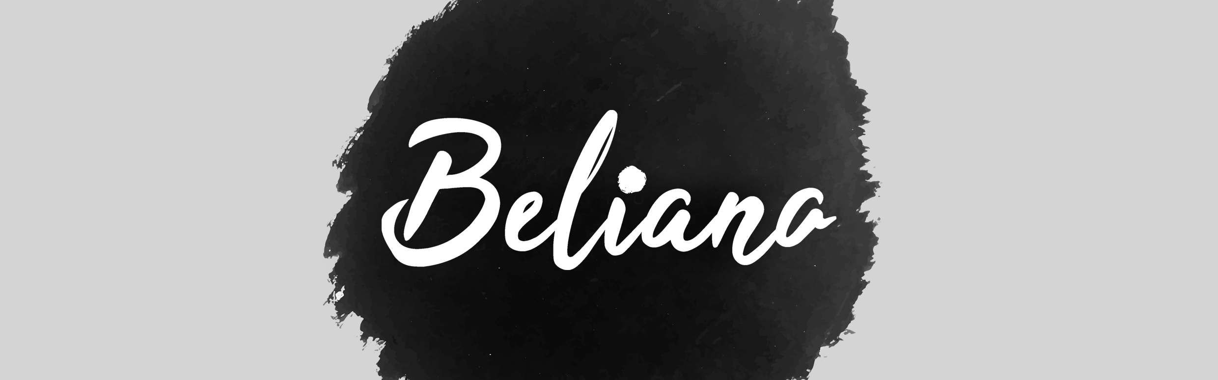 Beliano Logo auf schwarz/grauem Untergrund