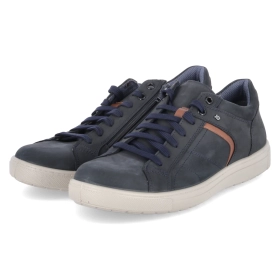 Halbschuhe - nachtblau/cognac