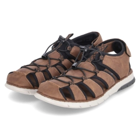 Sandalen - schwarz/schwarz/mandel