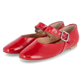 Spangenballerinas - 6 - FLAME RED