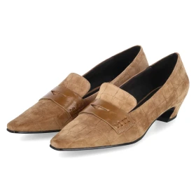 Hochfront-Pumps - Cuoio+Acacia