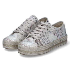 Schnürschuhe - beige-multi