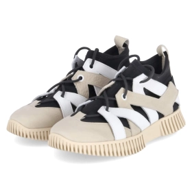 Low Sneaker HAVATA - FAIENCE BLANC NOIR