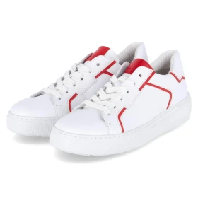 Low Sneaker - weiss/flame