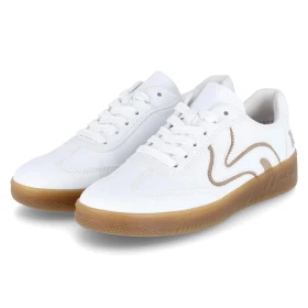 Low Sneaker - weiss/camel