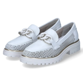 Slipper - WHITE LEATHER STRUCTURE