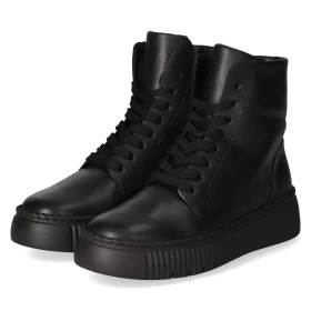 Schnürstiefeletten - BLACK