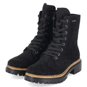 Schnürboots - schwarz