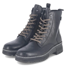 Schnürboots - schwarz