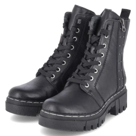 Schnürboots - schwarz