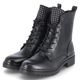 Schnürstiefeletten - black