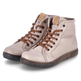 Schnürstiefeletten - dark stone/brandy