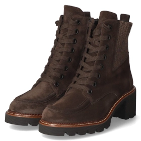Schnürstiefeletten - Mocca