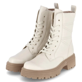 Schnürstiefeletten - panna