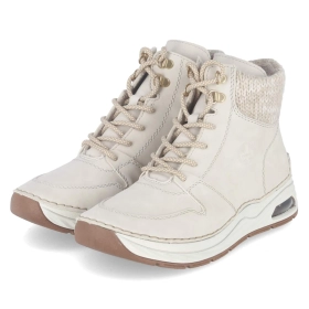 Schnürstiefeletten - beige