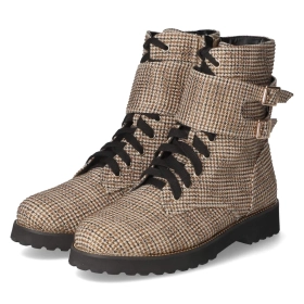 Schnürstiefeletten - BEIGE