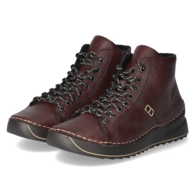 Schnürstiefeletten - rot