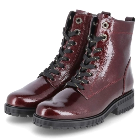 Schnürstiefeletten - burgund (Mic/gold)