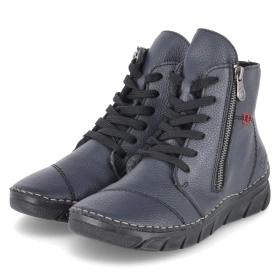 Schnürstiefeletten - blau