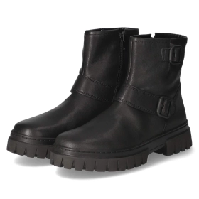 Bikerstiefeletten - schwarz (Mel./uni)