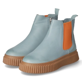 Stiefeletten - petrol/orange