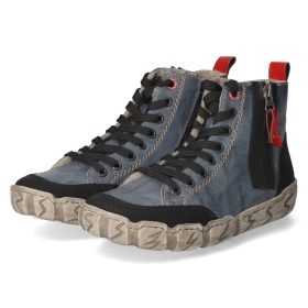 Schnürboots - blau Kombi
