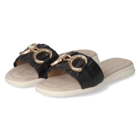 Pantoletten - black / taupe