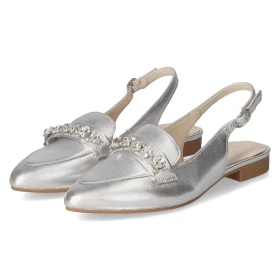 Slingballerinas - silber (Kristall)