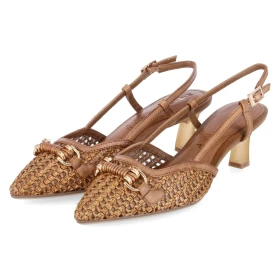 Slingpumps - cognac