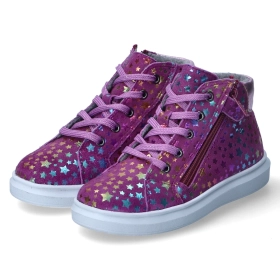Schnürstiefeletten - magenta/candy
