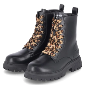 Schnürboots - schwarz