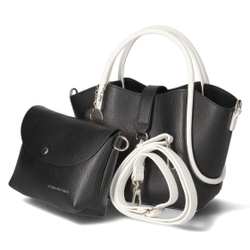 Handtasche - black/white