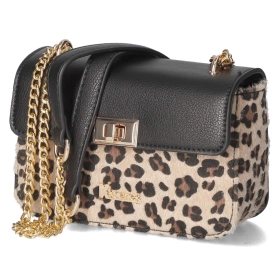 Schultertasche - Beige/schwarz