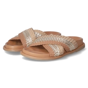 Pantoletten - Cognac - Nude