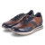 Low Sneaker - dark blue / cognac