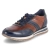 Low Sneaker - dark blue / cognac