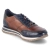 Low Sneaker - dark blue / cognac