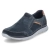 Slipper - blue/cognac