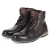 Boots - dark brown-cognac