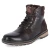 Boots - dark brown-cognac