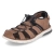 Sandalen - schwarz/schwarz/mandel