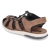 Sandalen - schwarz/schwarz/mandel