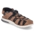 Sandalen - schwarz/schwarz/mandel