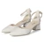 Riemchenpumps - pearl ivory