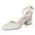 Riemchenpumps - pearl ivory