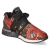 Low Sneaker - Velvet Black / Red Flower