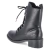 Schnürstiefeletten - schwarz
